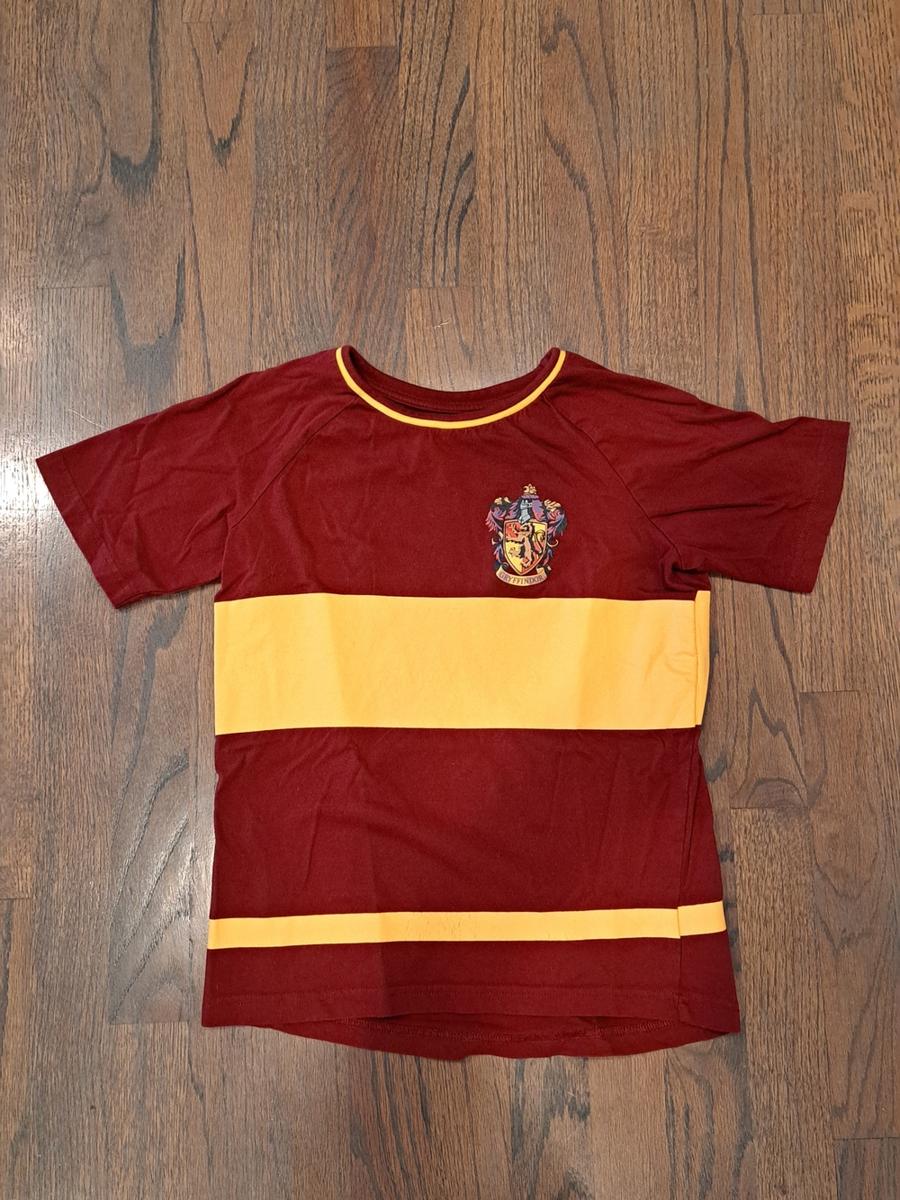 Warner Bros. Kids Maroon and Yellow Gryffindor Stripe Tee